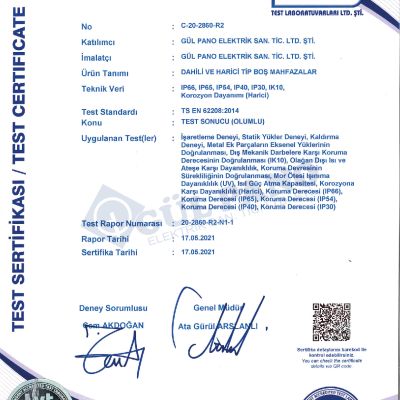 Quality Certificates 11
