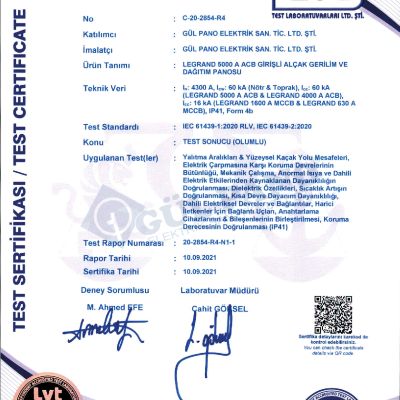 Quality Certificates 15